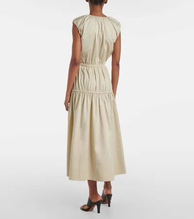 Joseph Sembat Cotton Sateen Dress In Neutral