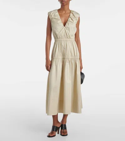 Joseph Sembat Cotton Sateen Dress In Neutral