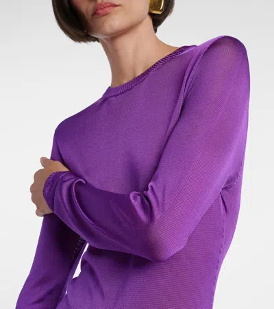 真丝加长连衣裙