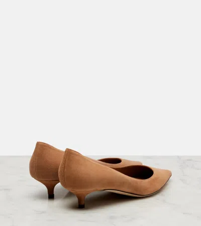 Jimmy Choo Décolleté Amelia In Suede Color Toffee In Sand