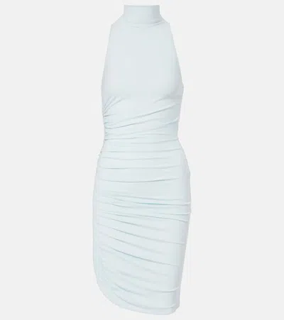 Jacquemus Womens Light Blue La Robe Piazza Stretch-jersey Midi Dress