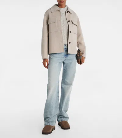 Brunello Cucinelli Shearling-lined Suede Ankle Boots In Brown