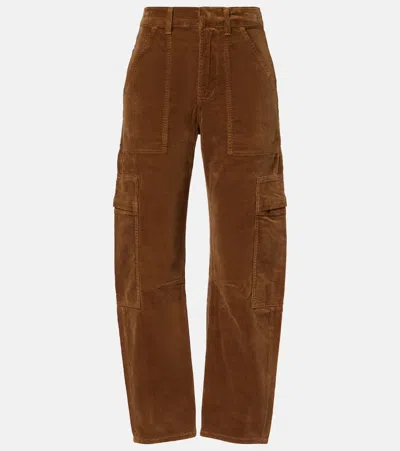 Citizen Of Humanity Marcelle Cotton Corduroy Cargo Pants In Brown