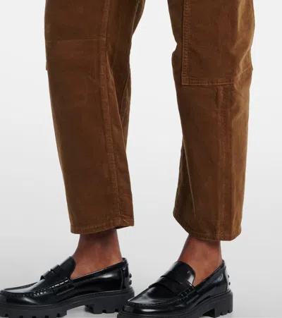 Citizen Of Humanity Marcelle Cotton Corduroy Cargo Pants In Brown