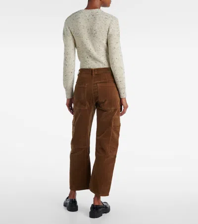 Citizen Of Humanity Marcelle Cotton Corduroy Cargo Pants In Brown