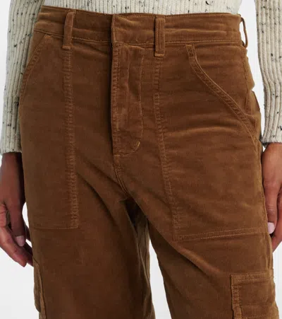 Citizen Of Humanity Marcelle Cotton Corduroy Cargo Pants In Brown