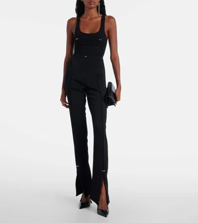 Mugler Piercing Detail Pant In Black