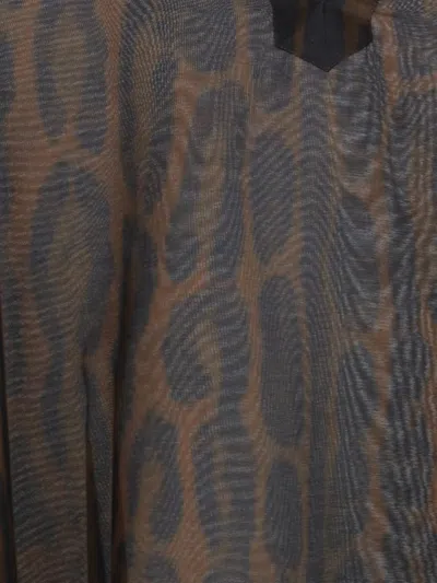 Tom Ford Kaftan Dress In Brown