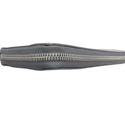 Pre-owned Goyard Gray Pvc Leather Long Wallet (bi-fold) ()