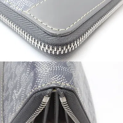 Pre-owned Goyard Gray Pvc Leather Long Wallet (bi-fold) ()