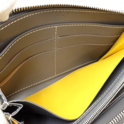 Pre-owned Goyard Gray Pvc Leather Long Wallet (bi-fold) ()