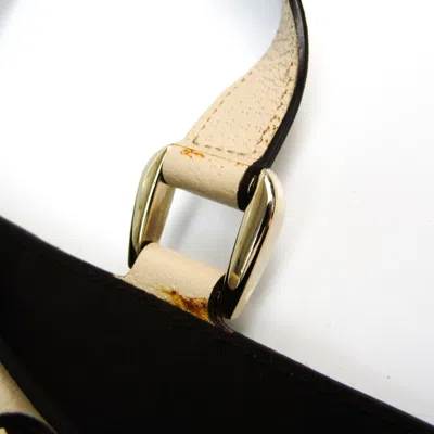 Pre-owned Gucci Gg Canvas Beige Cream Gg Canvas Leather Tote Bag ()