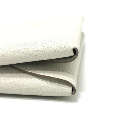 Pre-owned Hermes Gray Chevre Leather Coin Purse/coin Case ()