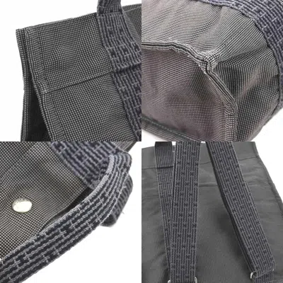 Pre-owned Hermes Gray Nylon Canvas Backpack ()