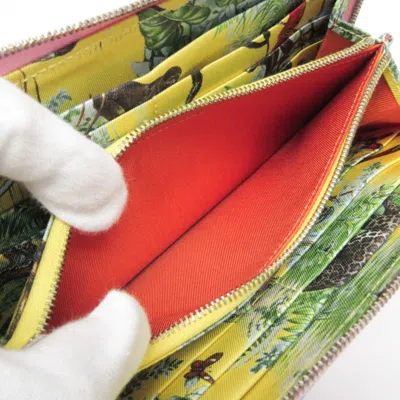Pre-owned Hermes Silk'in Light Purple Yellow Epsom Leather Long Wallet (bi-fold) ()