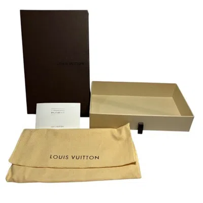 Pre-owned Louis Vuitton Ebene Long Wallet (bi-fold) () In Brown