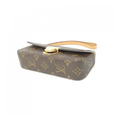 Pre-owned Louis Vuitton Marron Monogram Monogram Clutch Bag Pochette ()