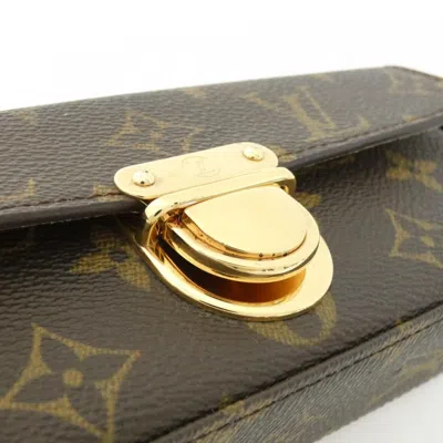 Pre-owned Louis Vuitton Marron Monogram Monogram Clutch Bag Pochette ()