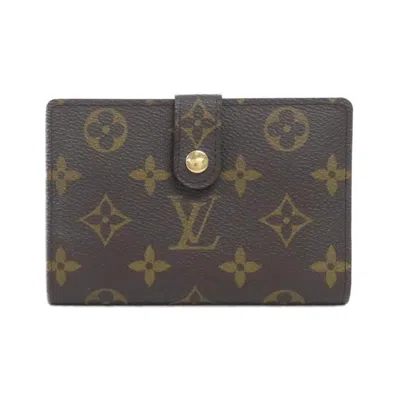 Pre-owned Louis Vuitton Marron Monogram Monogram Wallet (bi-fold) () In Brown
