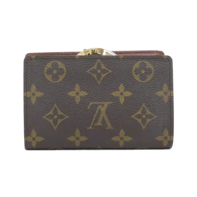 Pre-owned Louis Vuitton Marron Monogram Monogram Wallet (bi-fold) () In Brown