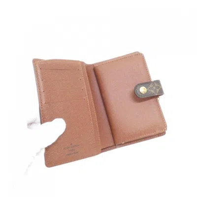 Pre-owned Louis Vuitton Marron Monogram Monogram Wallet (bi-fold) () In Brown