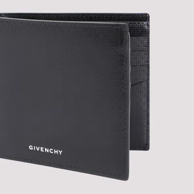 Givenchy 4g Leather Bi-fold Wallet In Black