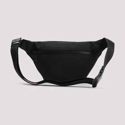 Moncler Waist Strap Leather Trim Messenger Bag In Black