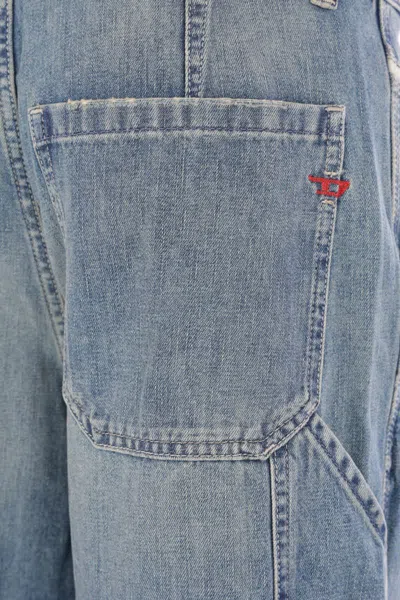 Diesel Utility-pocket Cotton Jeans In Blue
