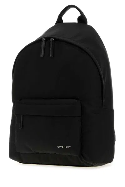 Givenchy Rounded Silhouette Backpack With Subtle Logo Detail In Black