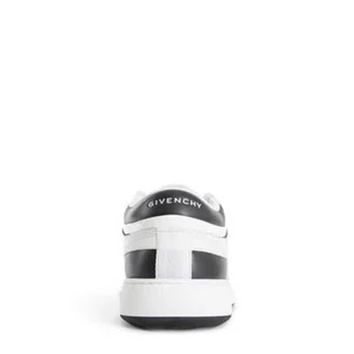 Givenchy White Leather Sneakers With Distinctive Logo In White