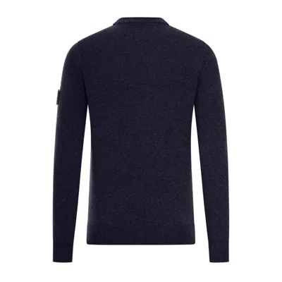 Stone Island Crew-neck Jumper With Reverse Stitch Details In Multi