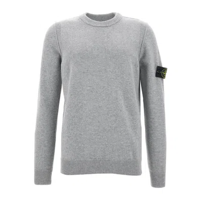 Stone Island Lightweight Wool Crew Neck Sweater With Raglan Sleeves Clothing In Multi