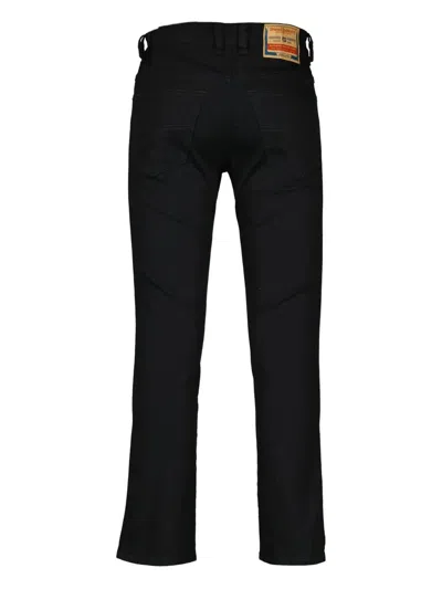 Diesel D-vyl 1993 Button-fly Straight-leg Jeans In Black