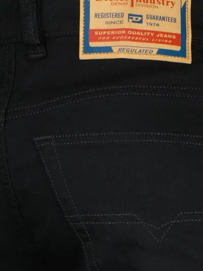 Diesel D-vyl 1993 Button-fly Straight-leg Jeans In Black
