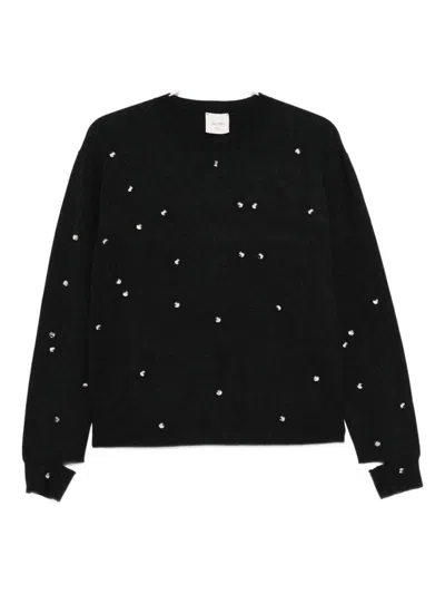 Alysi Crewneck Sweater In Gray