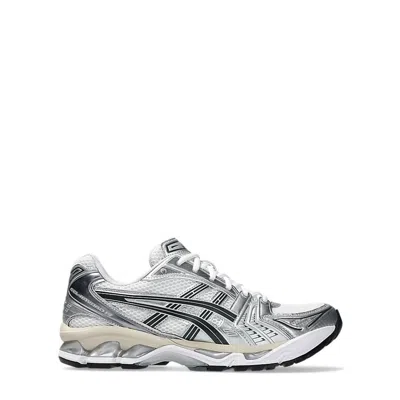 Asics Gel-kayano 14 Sneakers In White And Silver Technical Fabric Blend In Silver