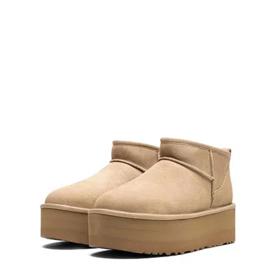 Ugg Classic Ultra Mini Boot With Platform In Sand