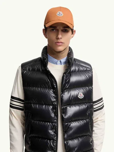 Moncler Wool Hat In Brown