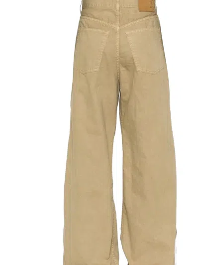 Haikure Candy Twill Trousers In Brown