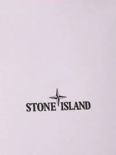 Stone Island Men Short Sleeve T-shirt In Pink