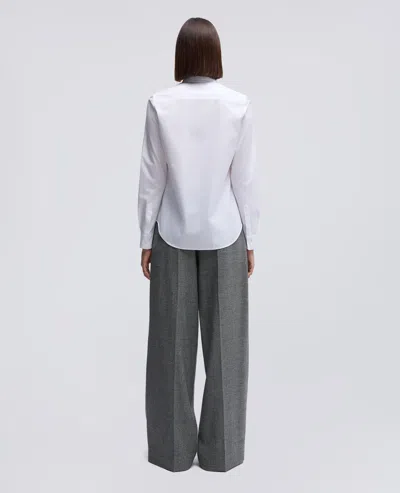 Aspesi Camicia In Popeline Di Cotone In White