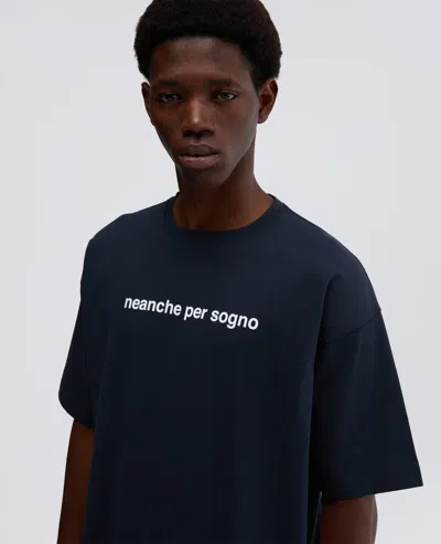 Aspesi Cotton Jersey Crew-neck T-shirt In Blue