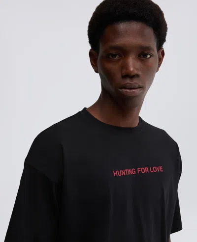 Aspesi T-shirt With "hunting For Love" Print In Black