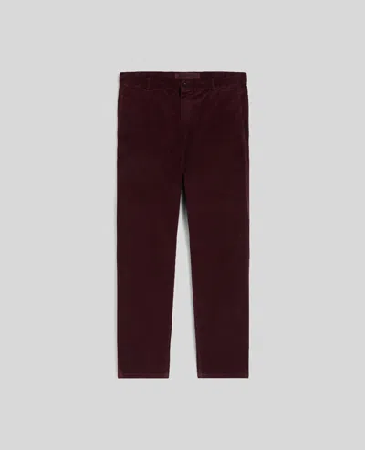 Aspesi Velvet Checked Casual Pants In Brown