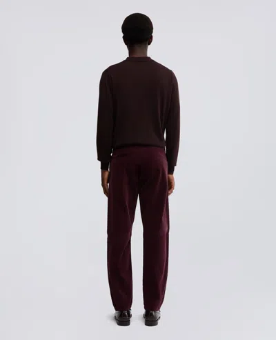 Aspesi Velvet Checked Casual Pants In Brown