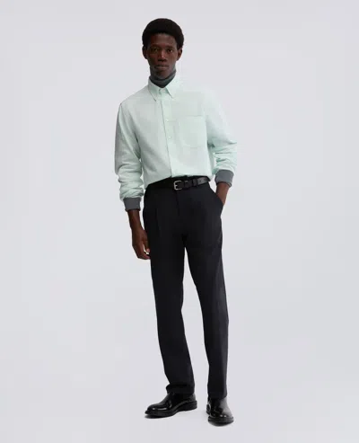 Aspesi Camicia In Cotone Oxford Con Collo Button Down In Gold