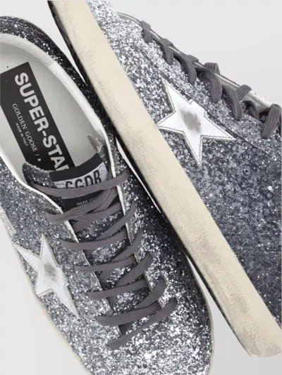 Golden Goose Tory Burch Light Cream Flat Shoes In Silver