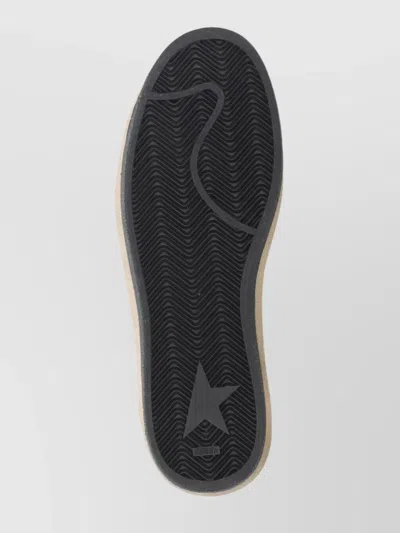 Golden Goose Silver/white Ballstar Sneaker With Glitter In White