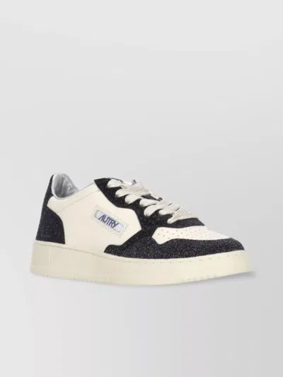 Autry Sparkling Low Top Sneakers With Perforated Toe