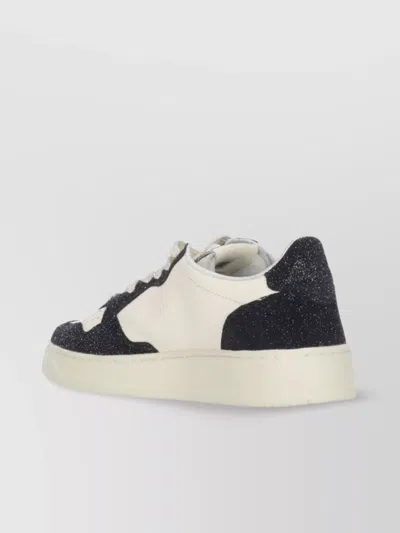 Autry Sparkling Low Top Sneakers With Perforated Toe